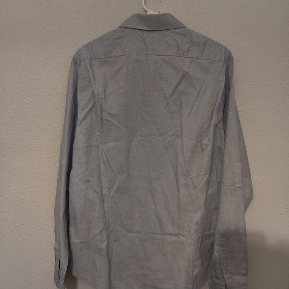 Calvin Klein Men's Gray Dress Shirt - Picture 2 of 3